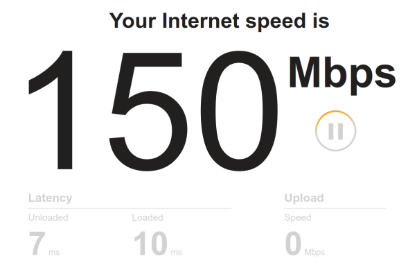 Speed test